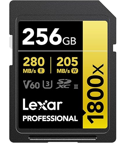 Amazon.com: Lexar 64GB Professional 1800x UHS-II SDXC Memory Card